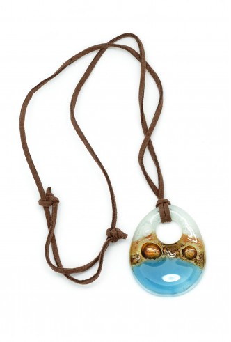 Glass Teardrop Necklace Glass Teardrop Necklace